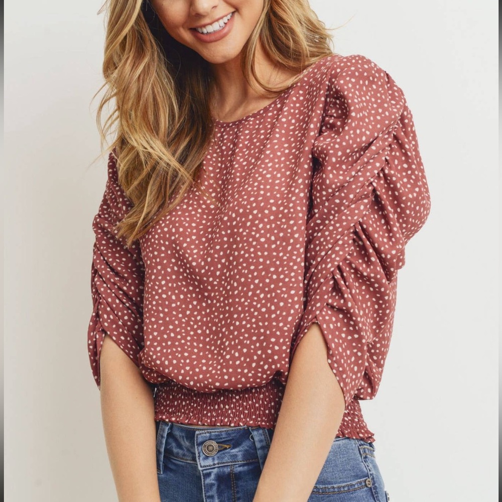 New with tags mauve Paper Crane top